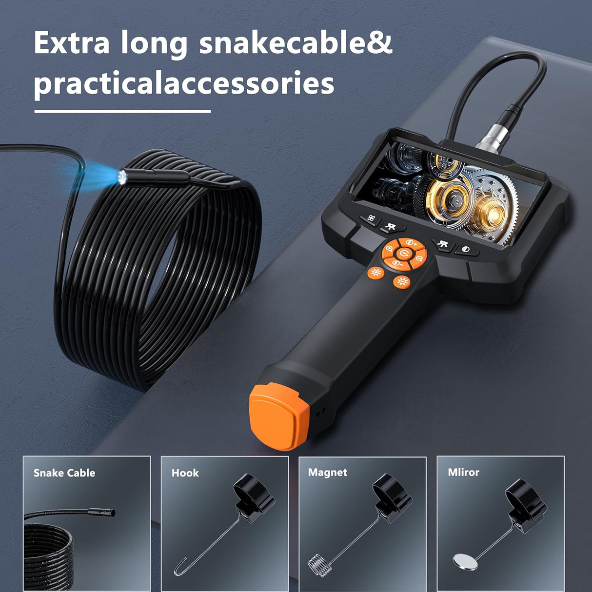 Camara endoscopio con luz LED