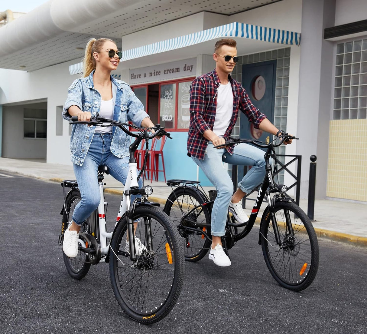 Bicicleta Eléctrica Vivi 750W, 50 millas, Control de Crucero