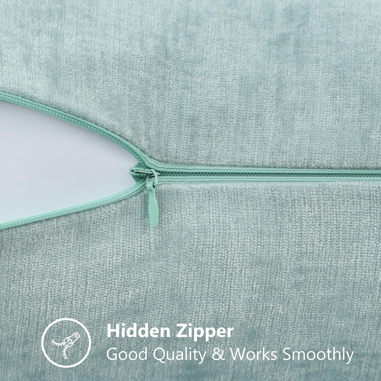 Fundas de Cojín Decorativas decorUhome 18x18 Set de 2 Chenille