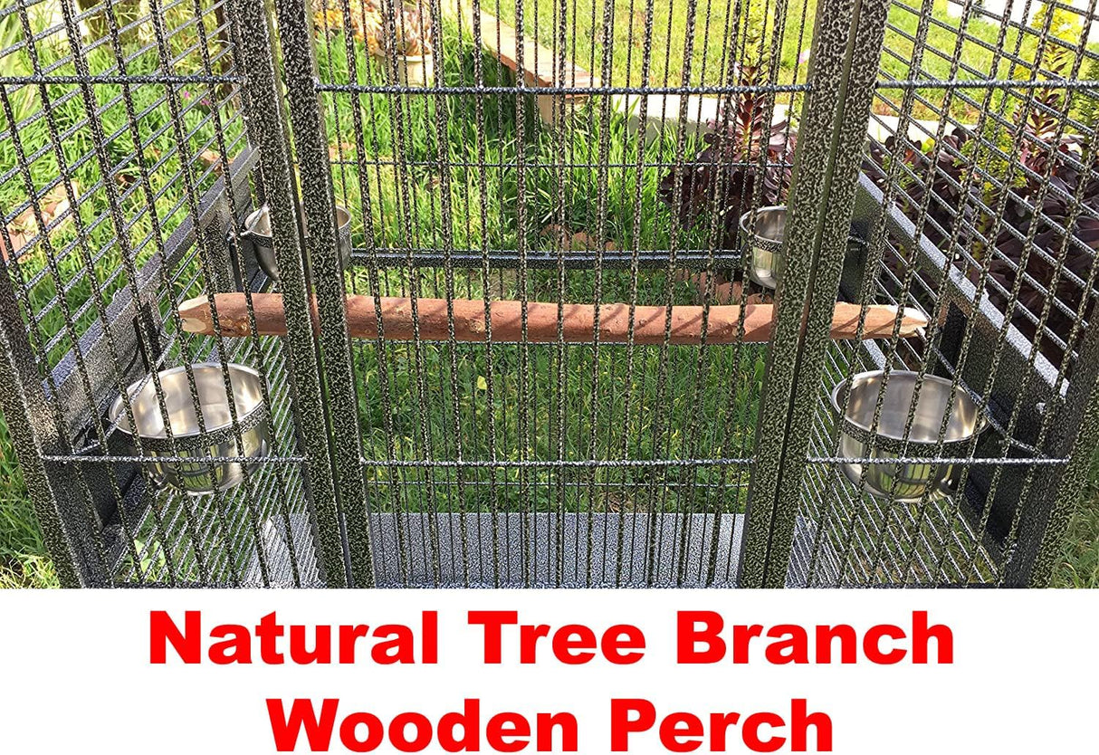 Jaula rodante para pájaros incluye protector de semillas