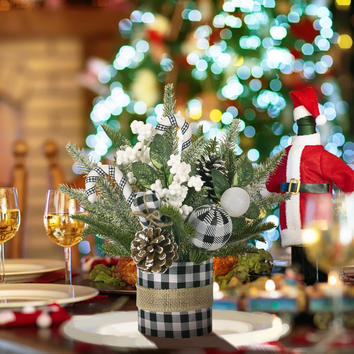 Árbol de Navidad Miniatura Artificial, Super Holiday, Decoración