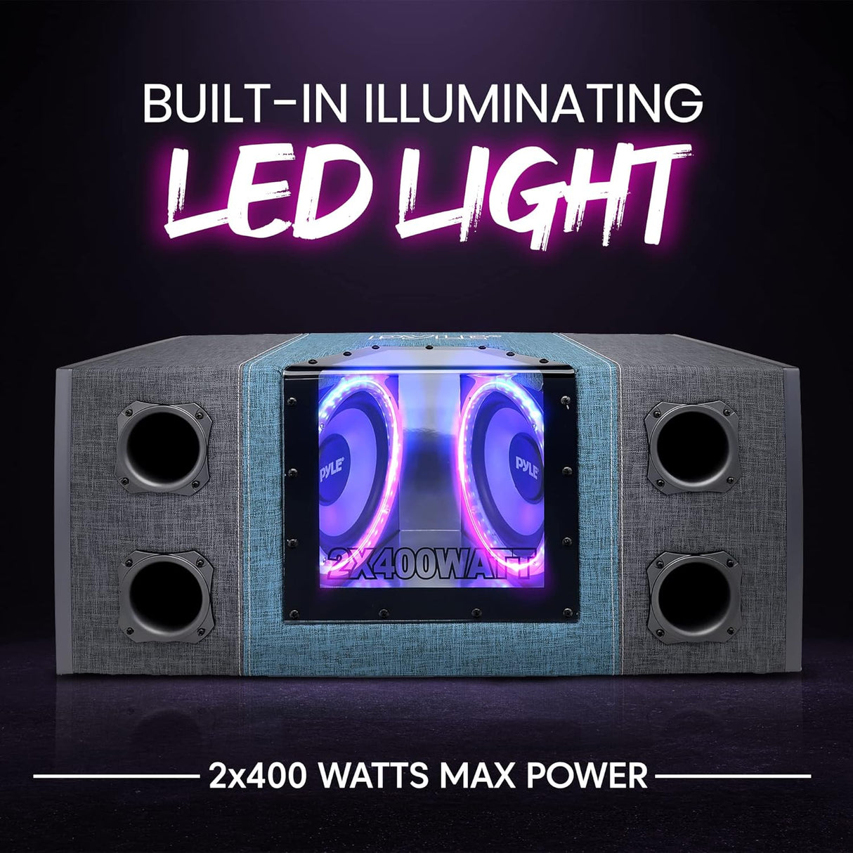 Parlantes ventilado plateado PYLE PLBNPS28