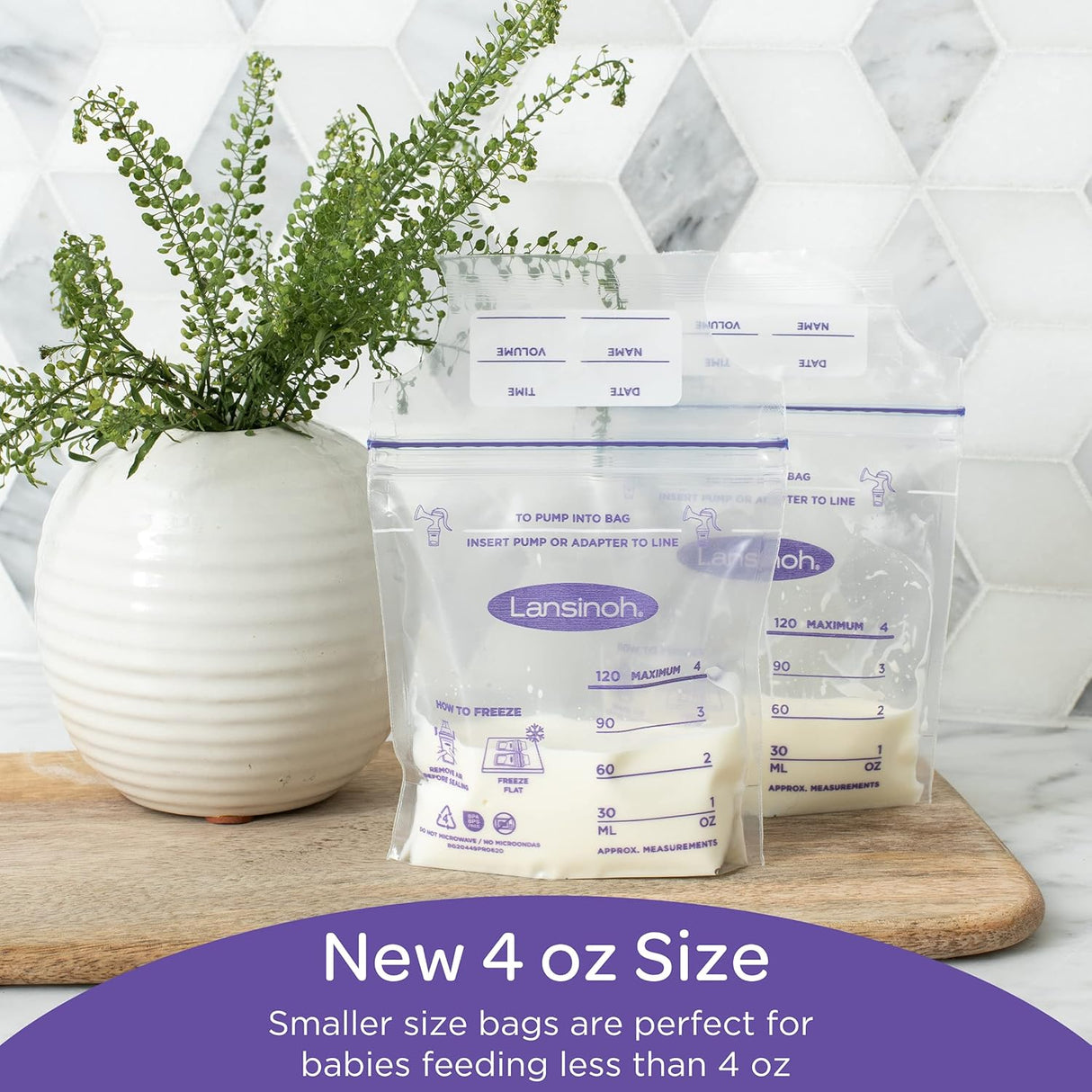 Bolsas para Leche Materna 50 unidades de 4 onzas