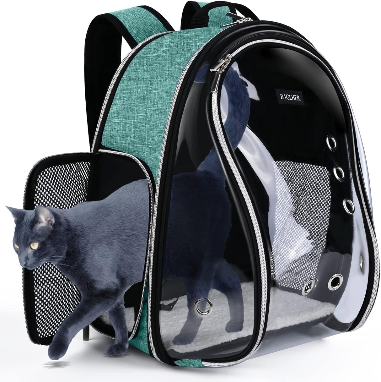 Mochila transportadora de gatos de burbujas