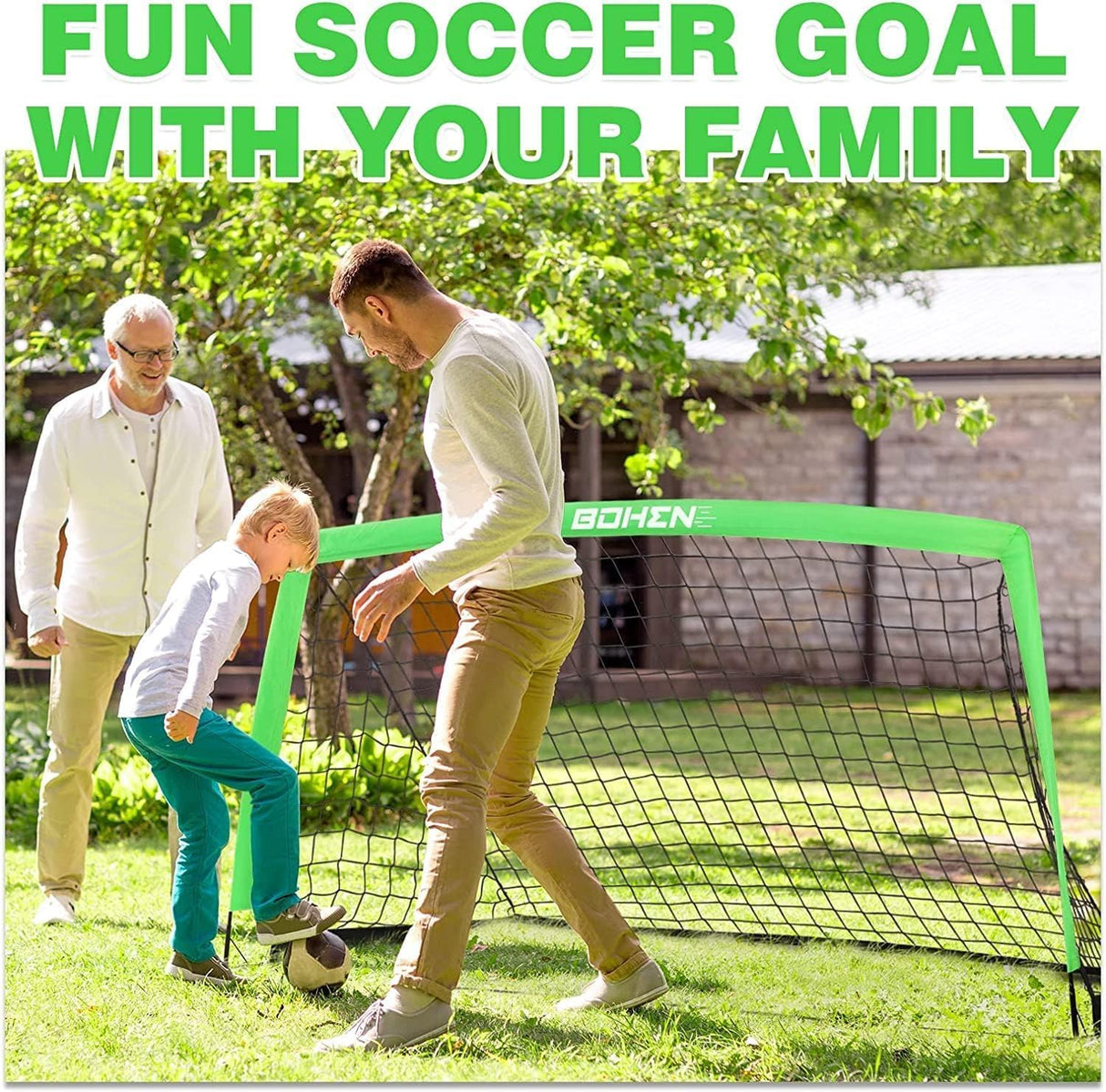 Portería de fútbol infantil de 5 x 3 pies para patio trasero