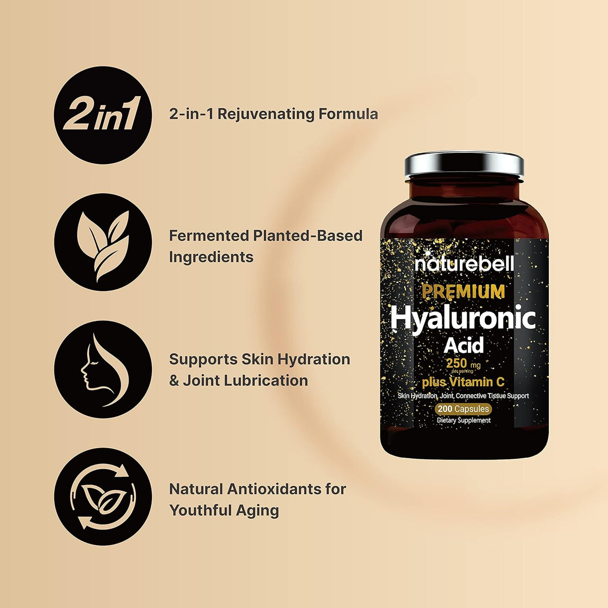 Suplementos Alimenticios de ácido hialurónico antioxidante