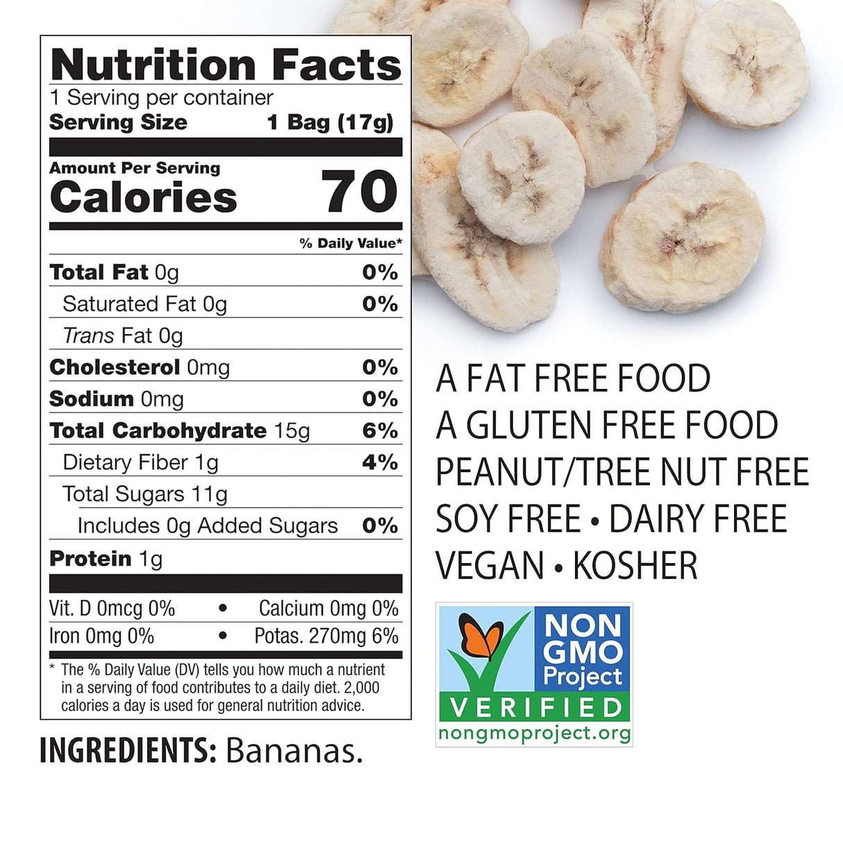 Crisp de Fruta Natural, Brothers-ALL, Plátano, 0.59 oz, 24 Pck