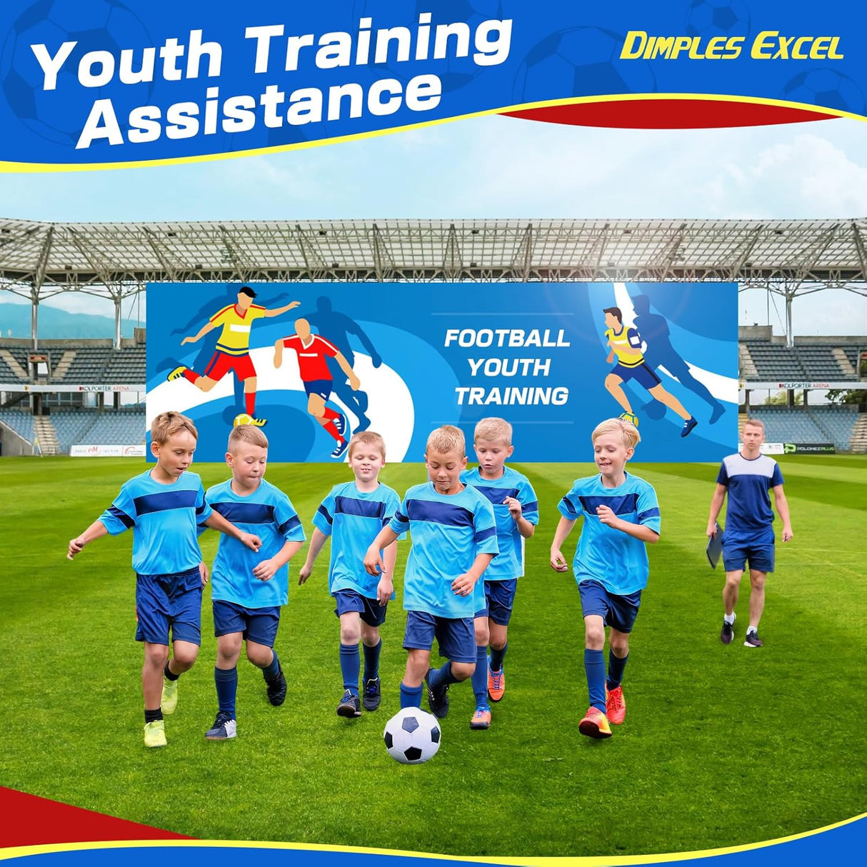 Porteria de futbol plegable para niños