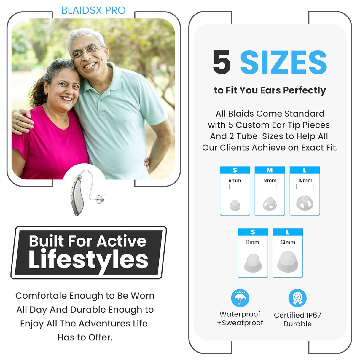 Audífonos Programables con App, Cancelación de Ruido, Bluetooth