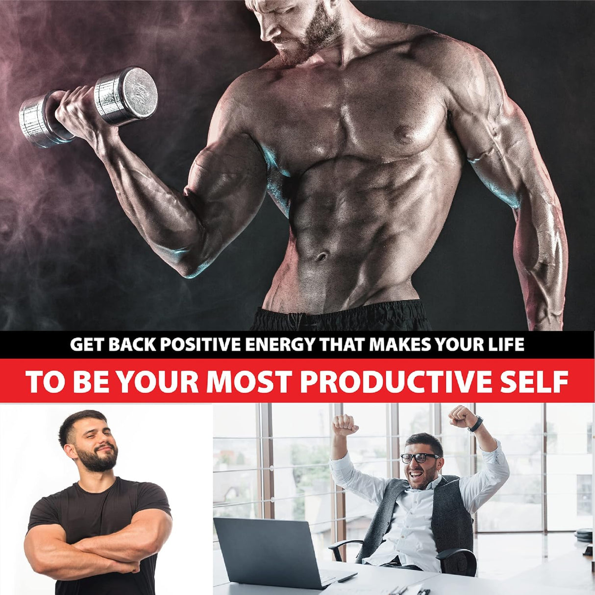 2 paquetes de 60 cápsulas 14000 mg de refuerzo testosterona