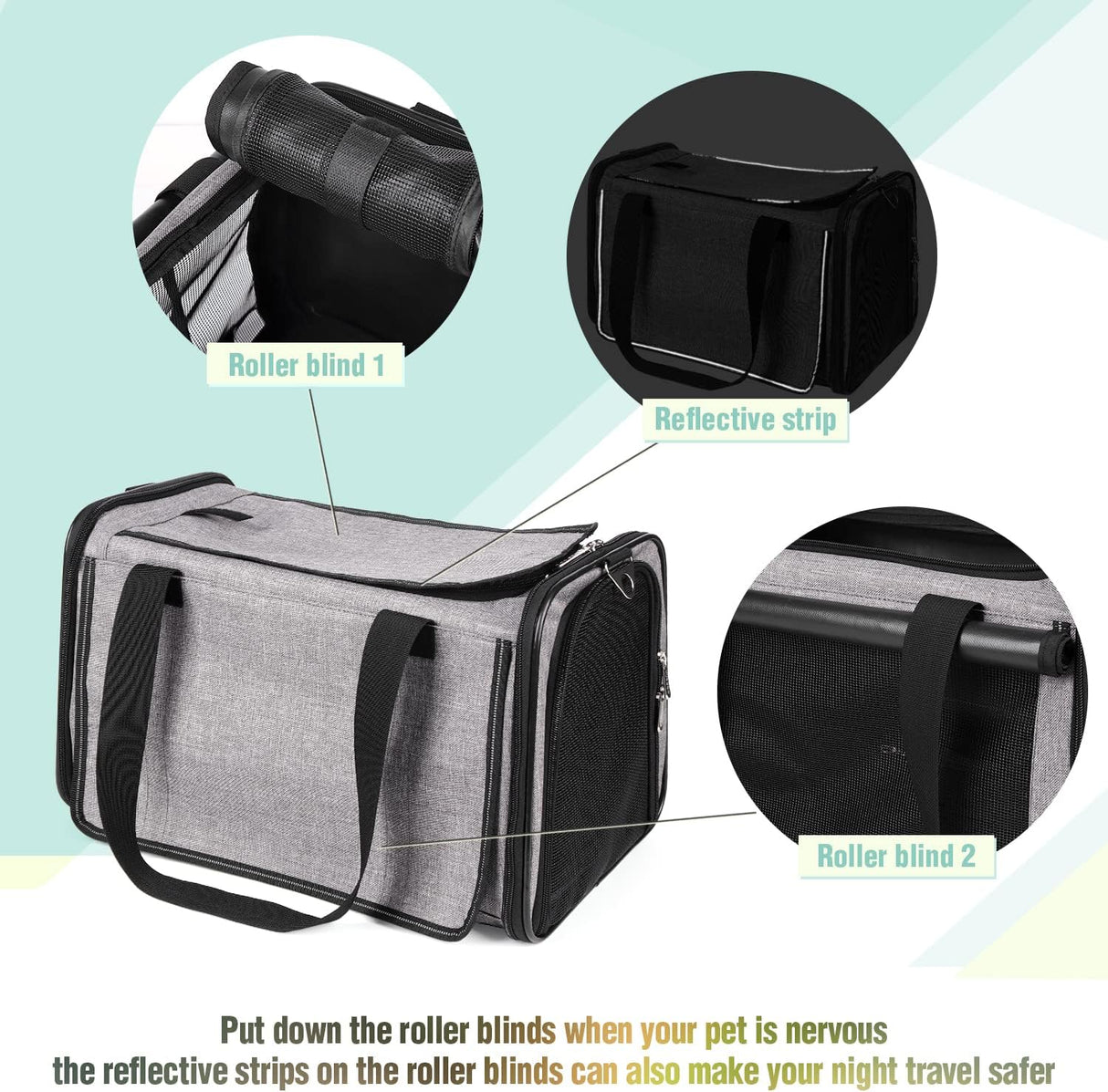 Transportín YUDODO 25 lbs Aprobado Aerolíneas para Mascotas