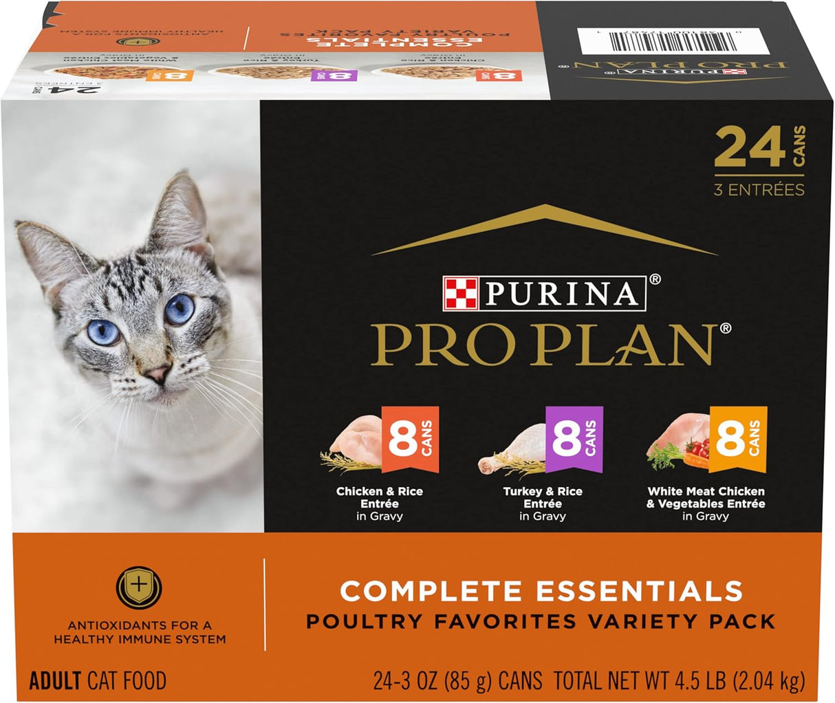 Alimento para gatos húmeda (24) 3 oz. Latas