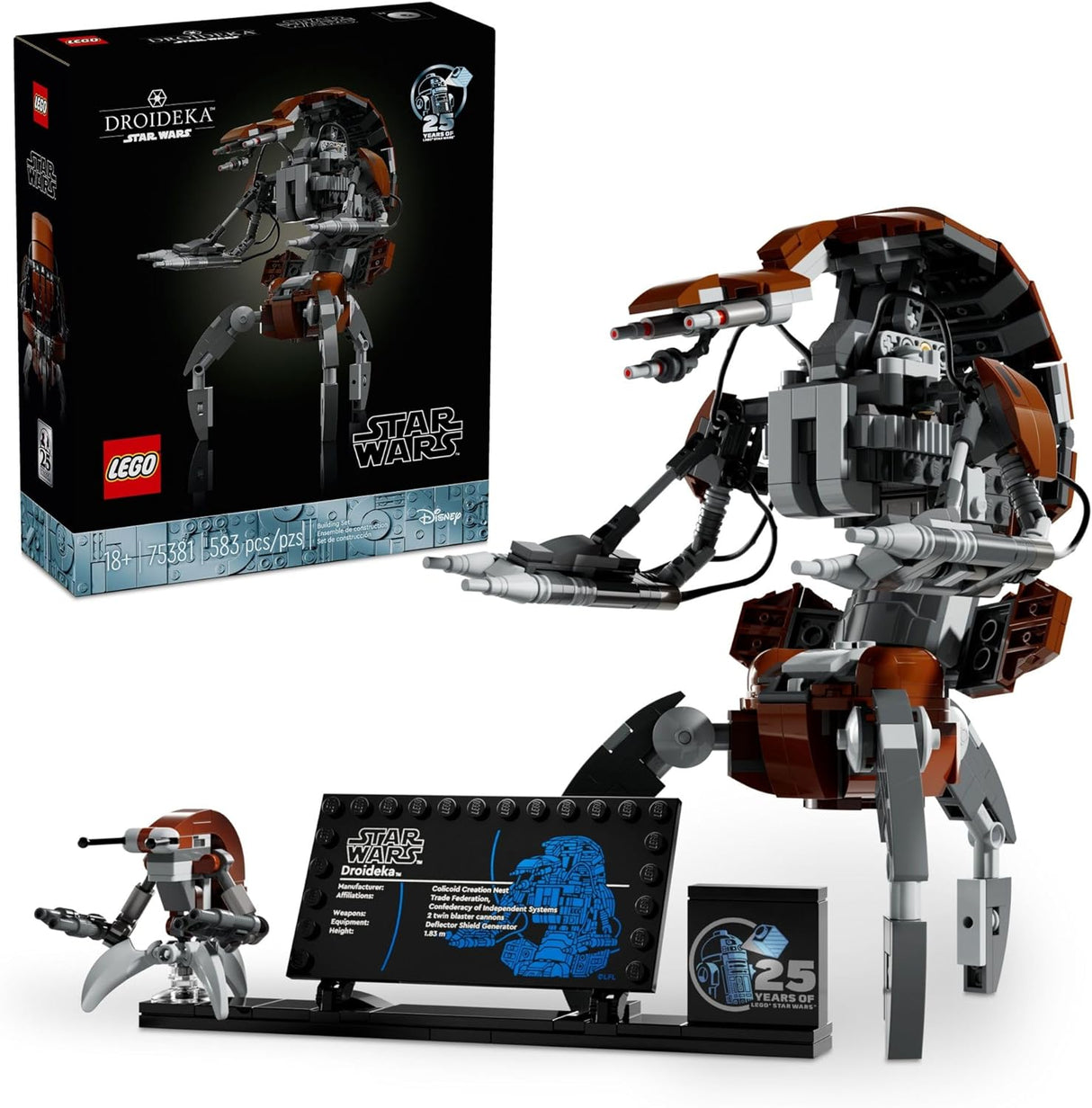 Figura Coleccionable de Droideka de Star Wars para Exhibir