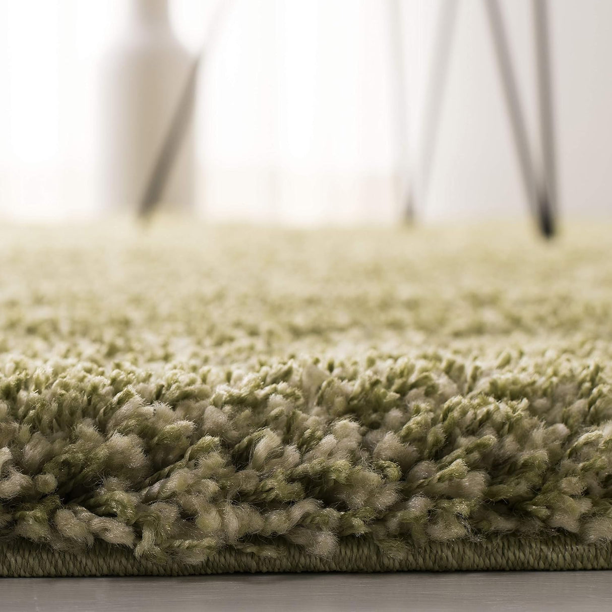 Alfombra de área Shag, 2 pulgadas gruesa, fácil cuidado, SG151-5252