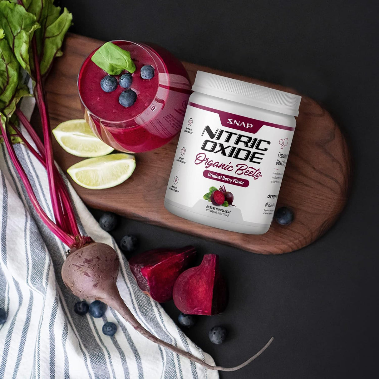 Suplementos Polvo de raíz de remolacha orgánico 12 onzas