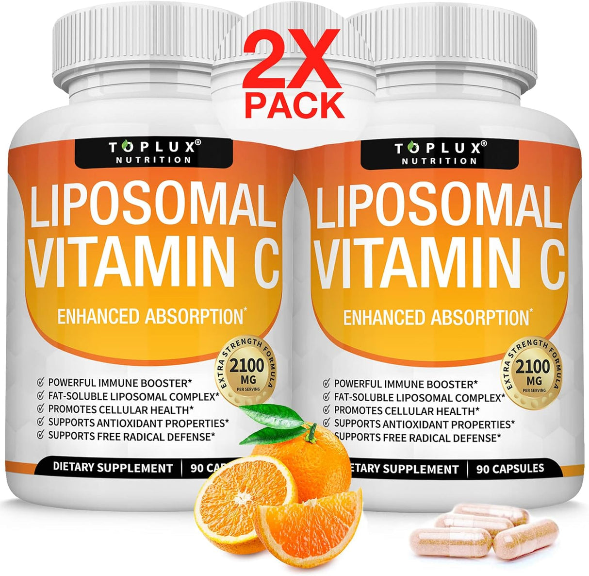 Suplementos Liposomal Vitamina C 2100 mg vegano sin OMG