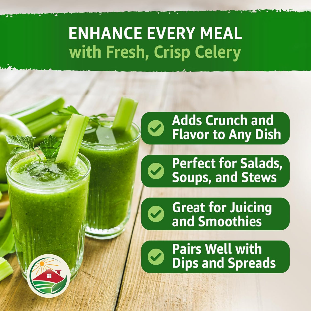 Semillas de Apio 52-70 de TKE Farms, No GMO, 2500+ semillas