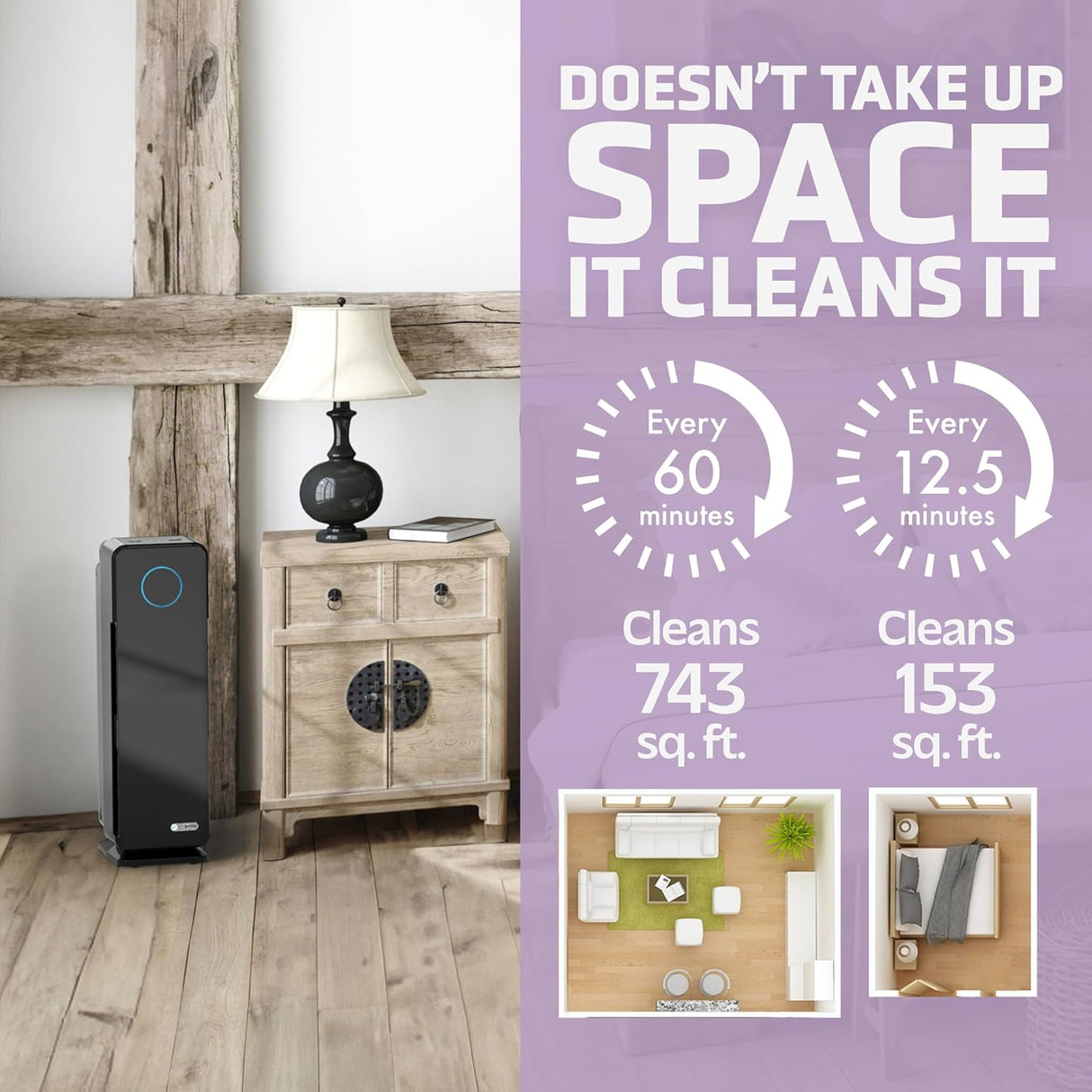 Purificador de Aire 3-en-1 True HEPA con UVC AC4300BPTCA