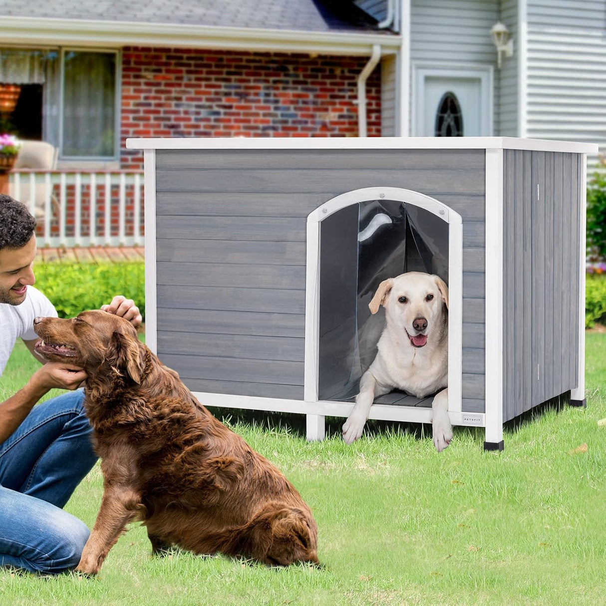 Casa para perros para exteriores no requiere herramientas