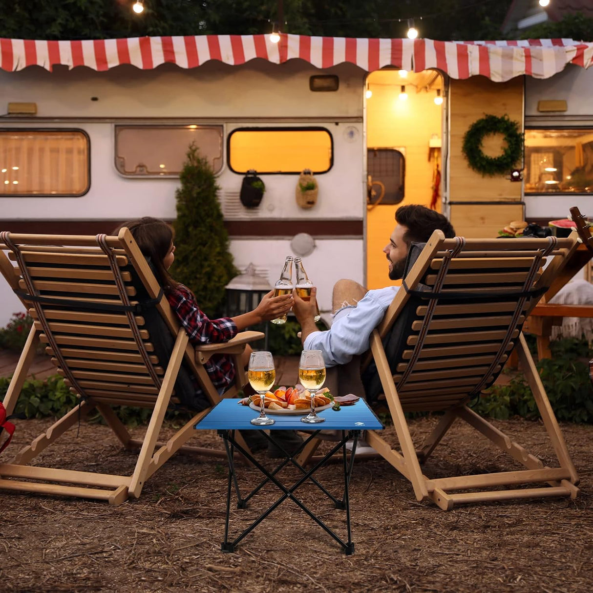 Mesa de Camping Plegable Ultraligera con Bolsa de Transporte