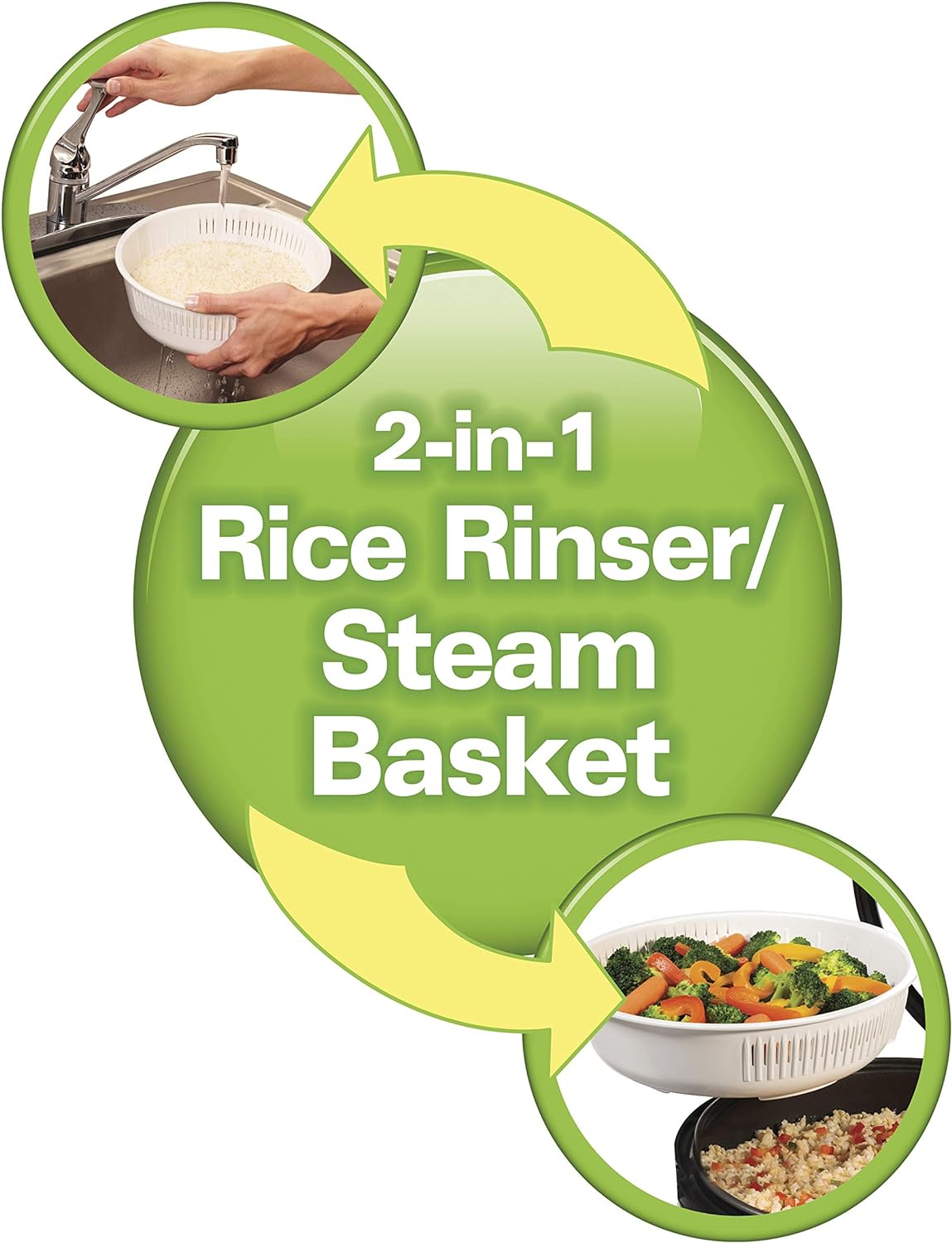 Arrocera Digital Hamilton Beach, 14 tazas, con vaporera, 37548