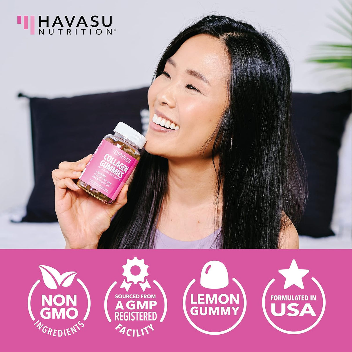 Gomitas de Colágeno para Cabello, Piel y Uñas con Biotina