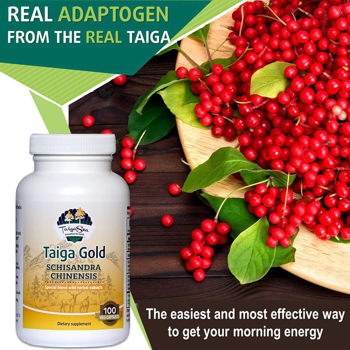 Suplemento Schisandra Chinensis hierbas siberianas silvestre