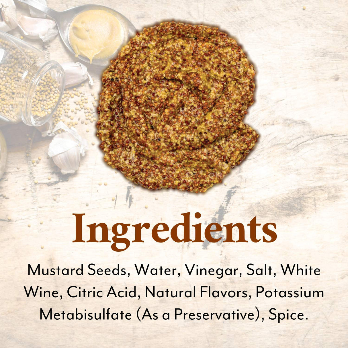 Mostaza Dijon Grained Roland Foods, 12.3 Oz, sabor intenso y fino