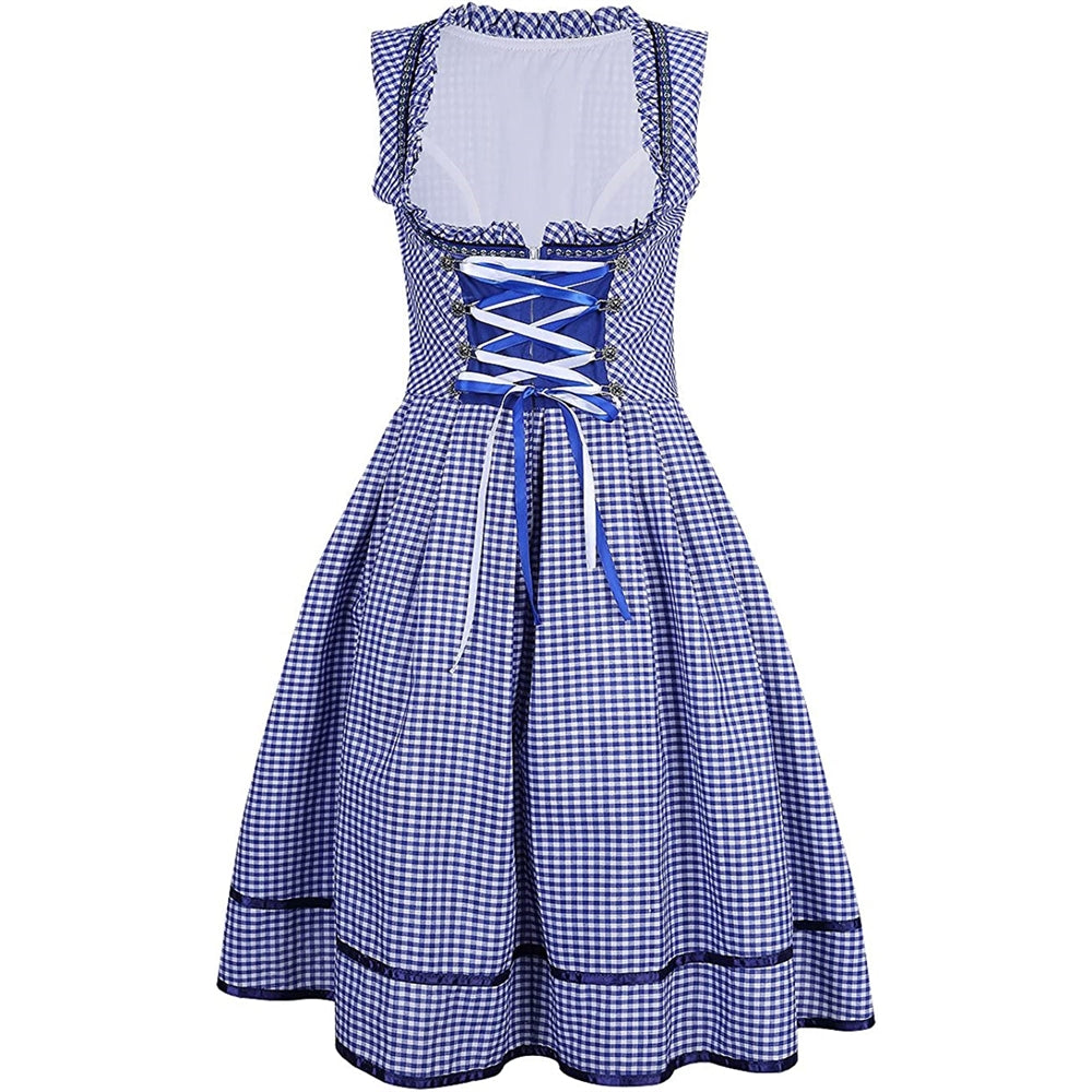 Disfraces de Oktoberfest para mujer azul claro talla S