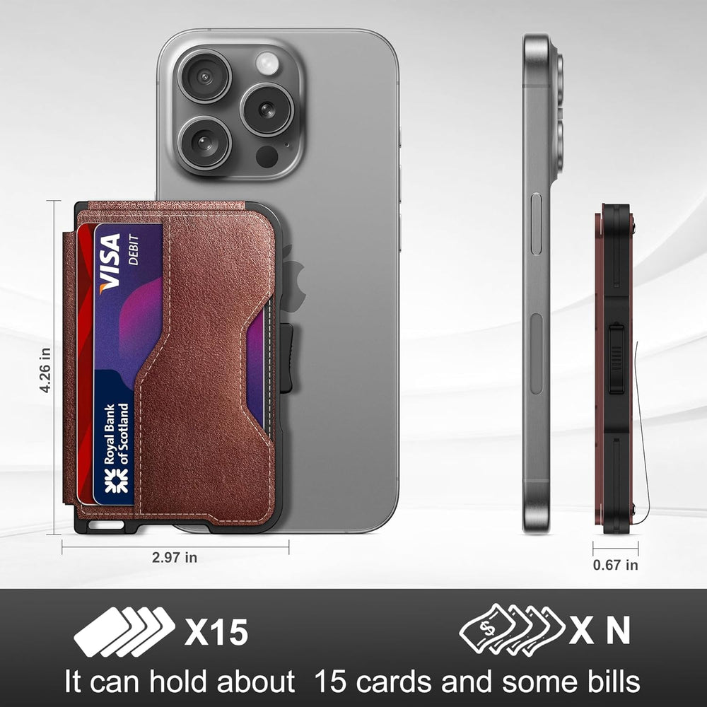Tarjetero para Hombre, RFID, Ecológico, con Clip y Bifold
