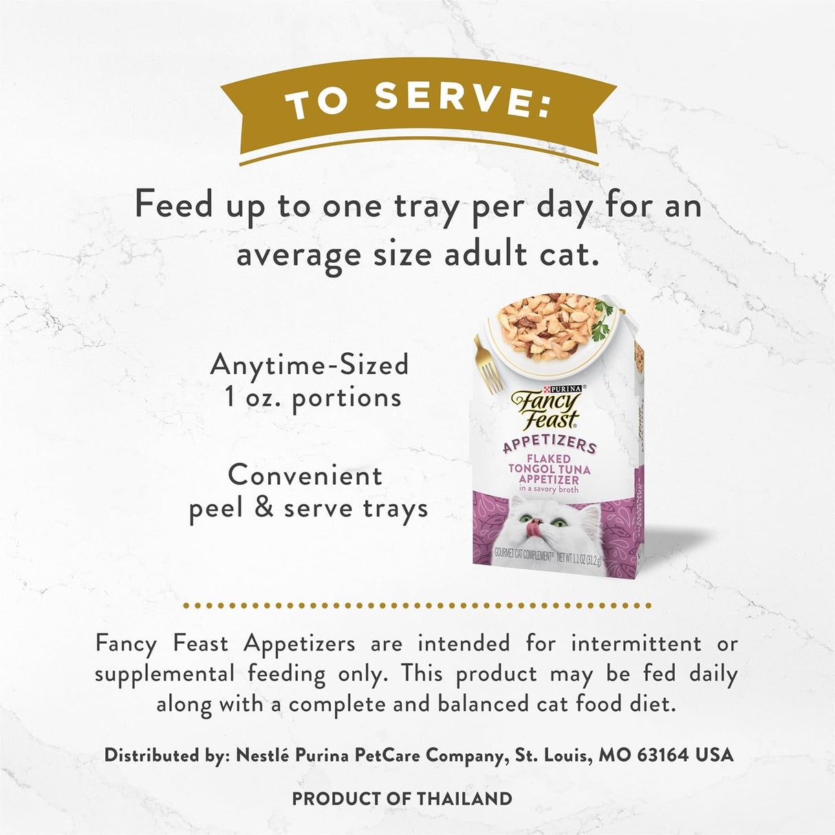 Purina Fancy Feast Golosinas Atún Tongol Sin Granos - 10 Trays