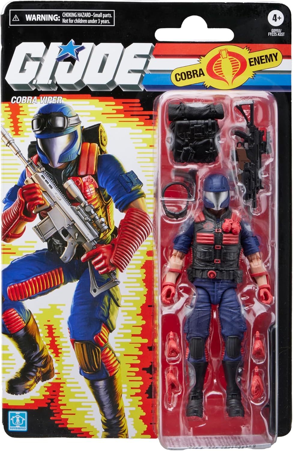 Figura Cobra Viper G.I. Joe, 6 con 13 accesorios, retro