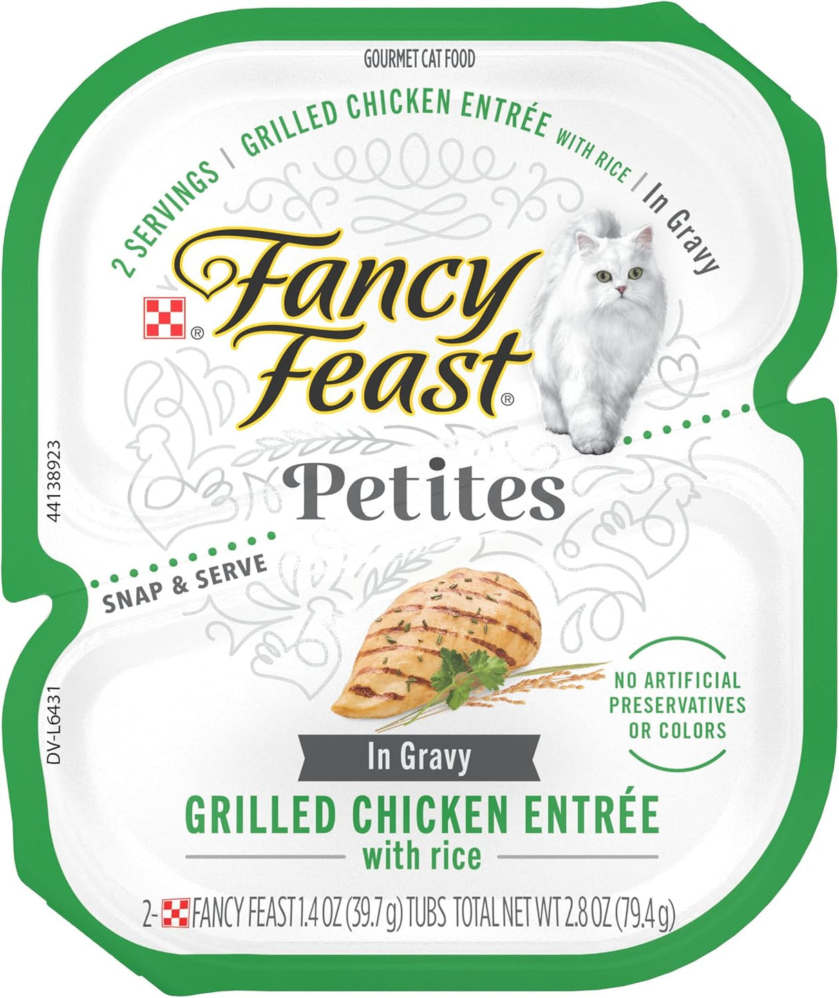 Comida Húmeda para Gatos Purina Fancy Feast Pollo y Arroz 12x2.8oz