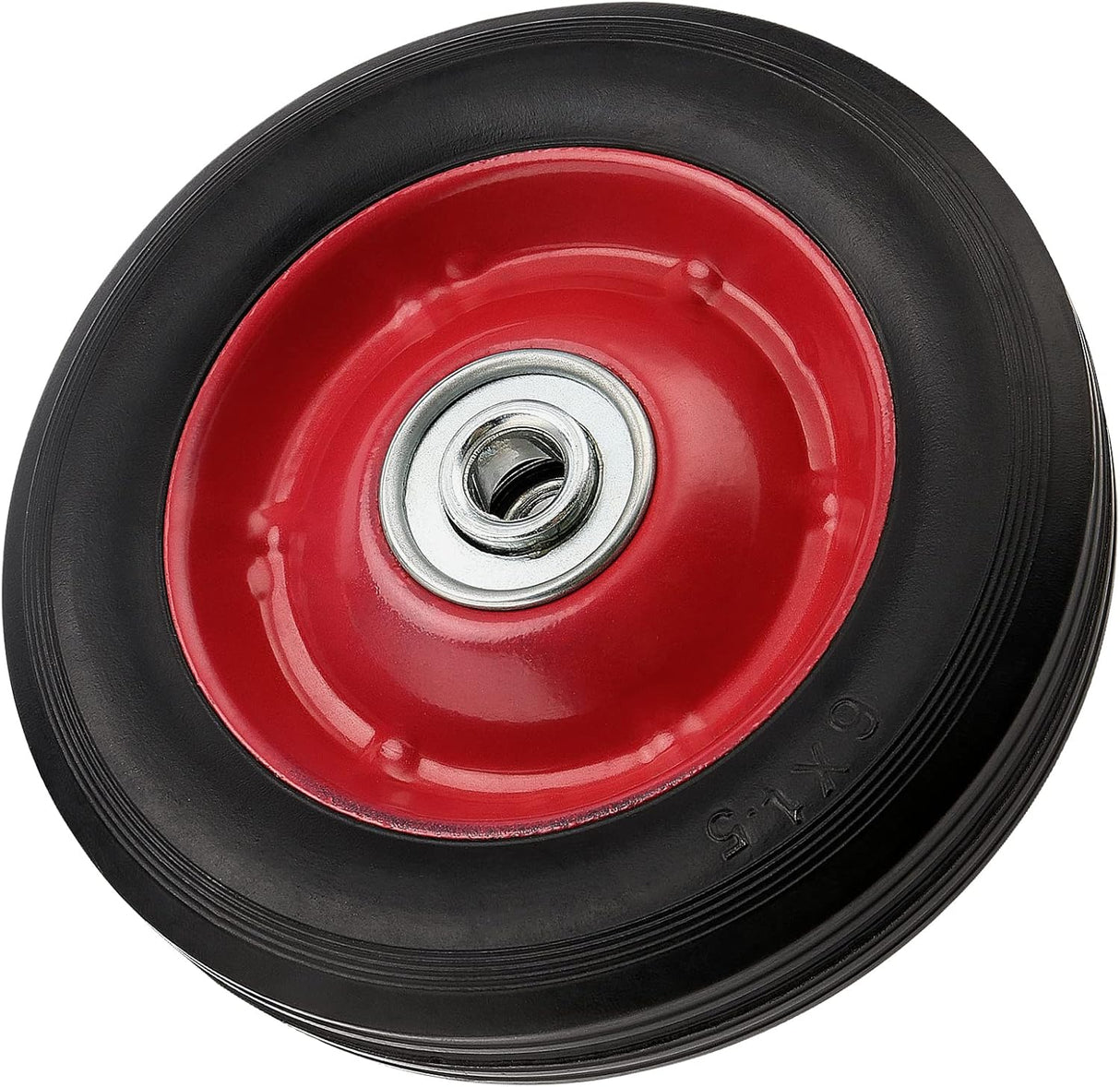 Ruedas de goma sólidas PINGEUI 6 para carretilla, 176 lbs