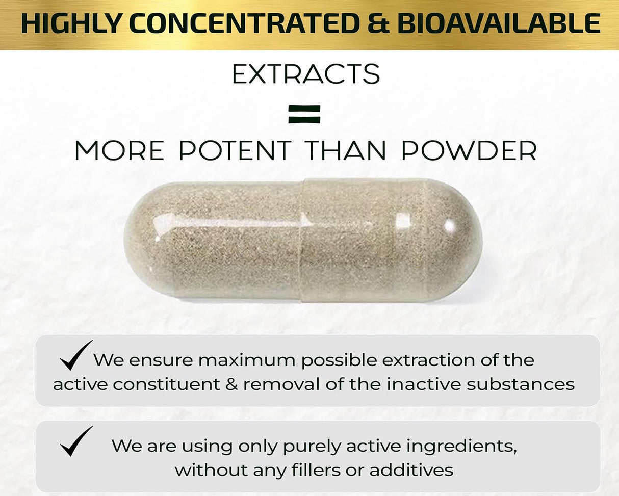 Cápsulas Extracto Boswellia y Ashwagandha Orgánica 2000 mg
