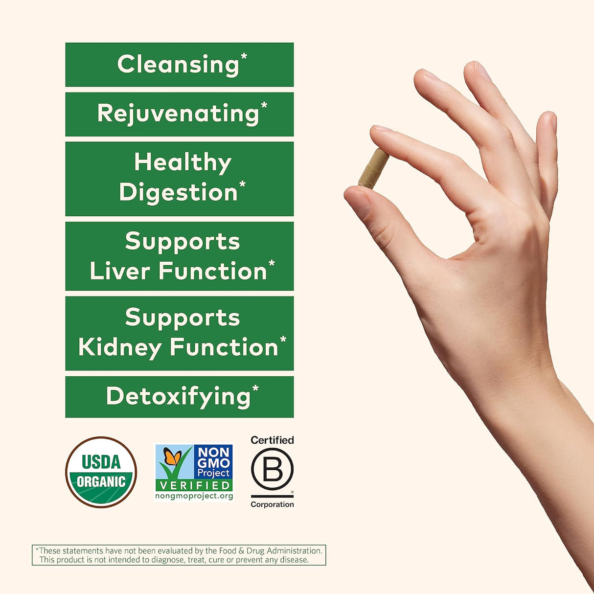 Suplemento ORGANIC INDIA herbario de riñón hepático 180 cáp