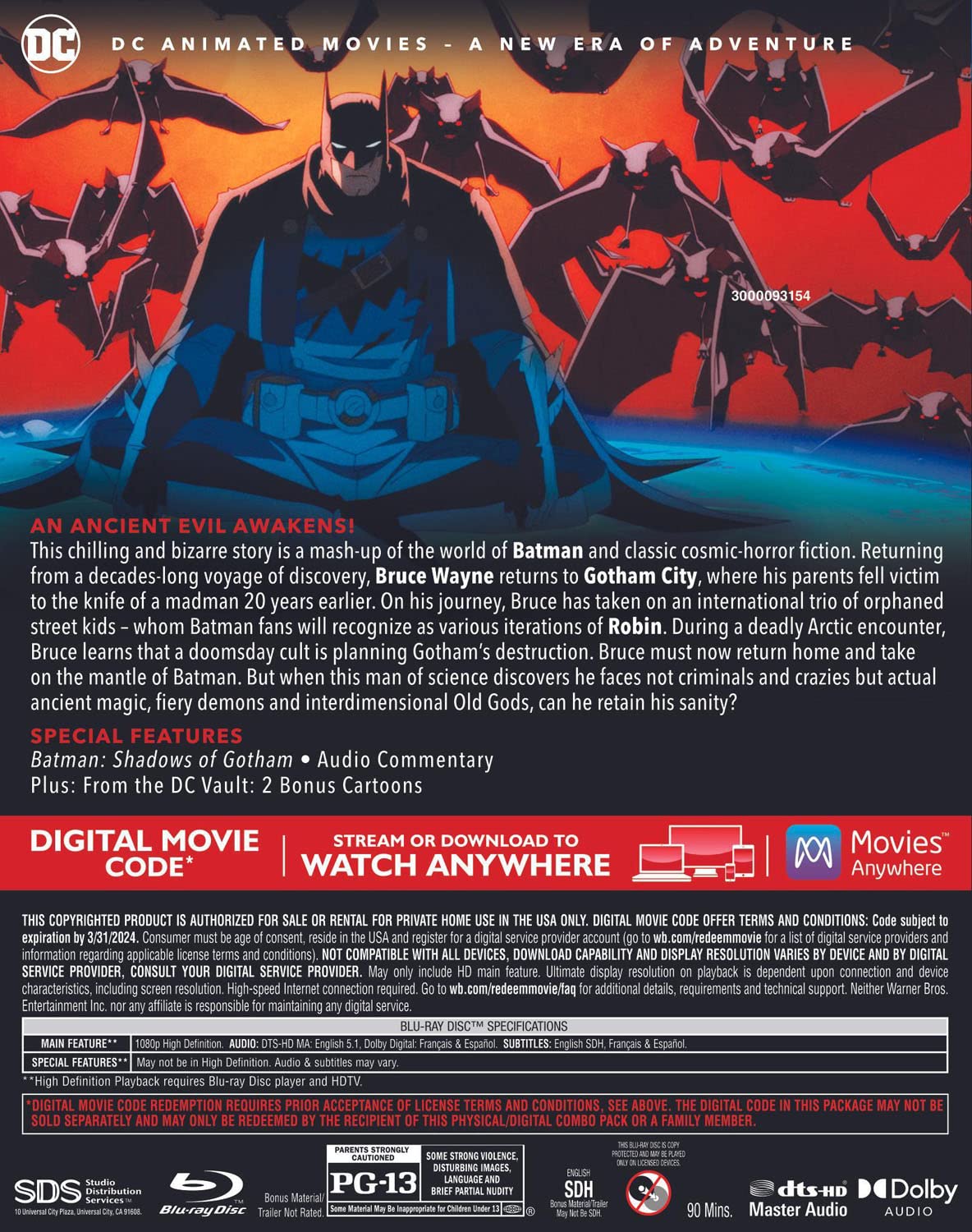 Batman Doom That Came To Gotham (Blu-ray/Digital)