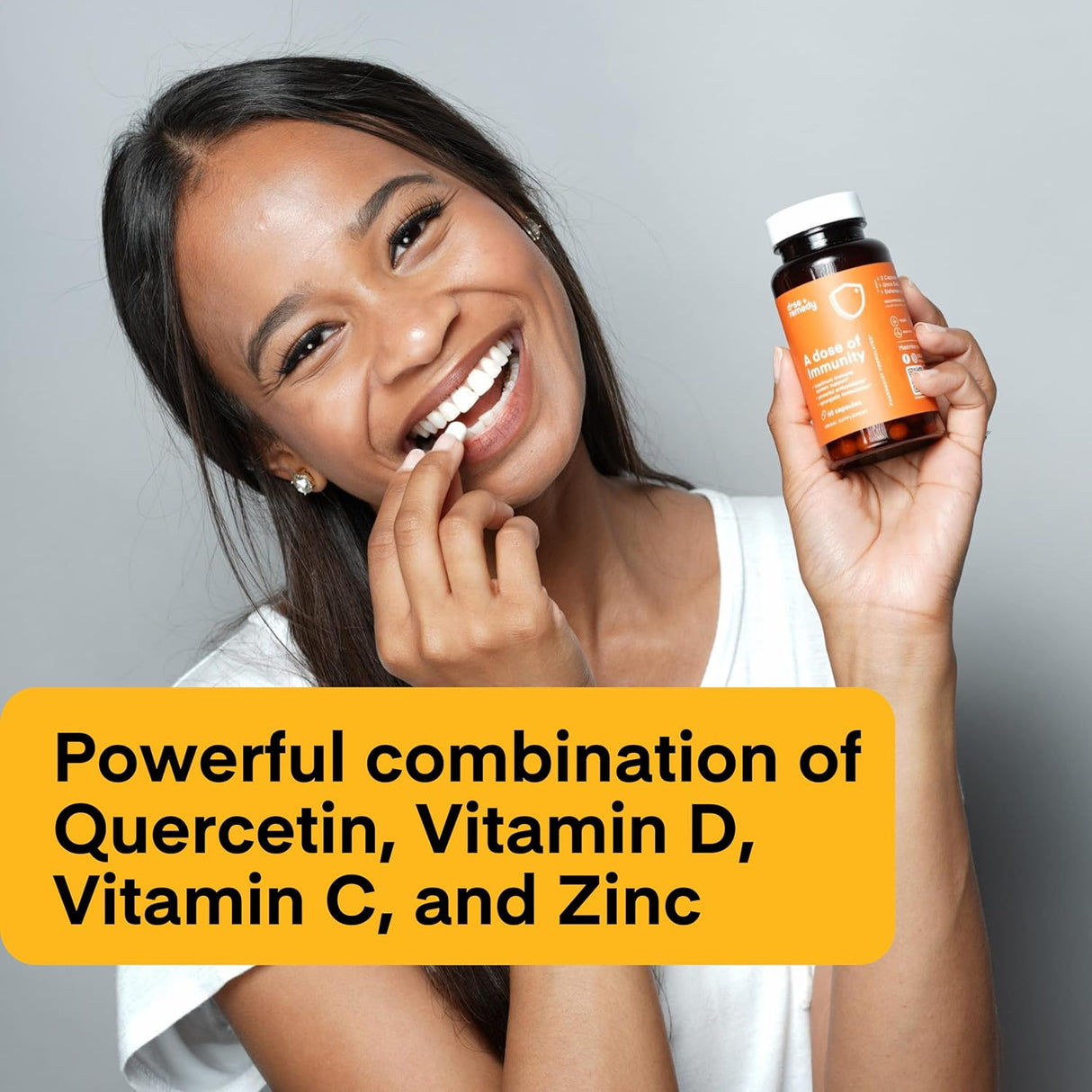 Suplemento de quercetina de inmunidad con vitamina C y zinc