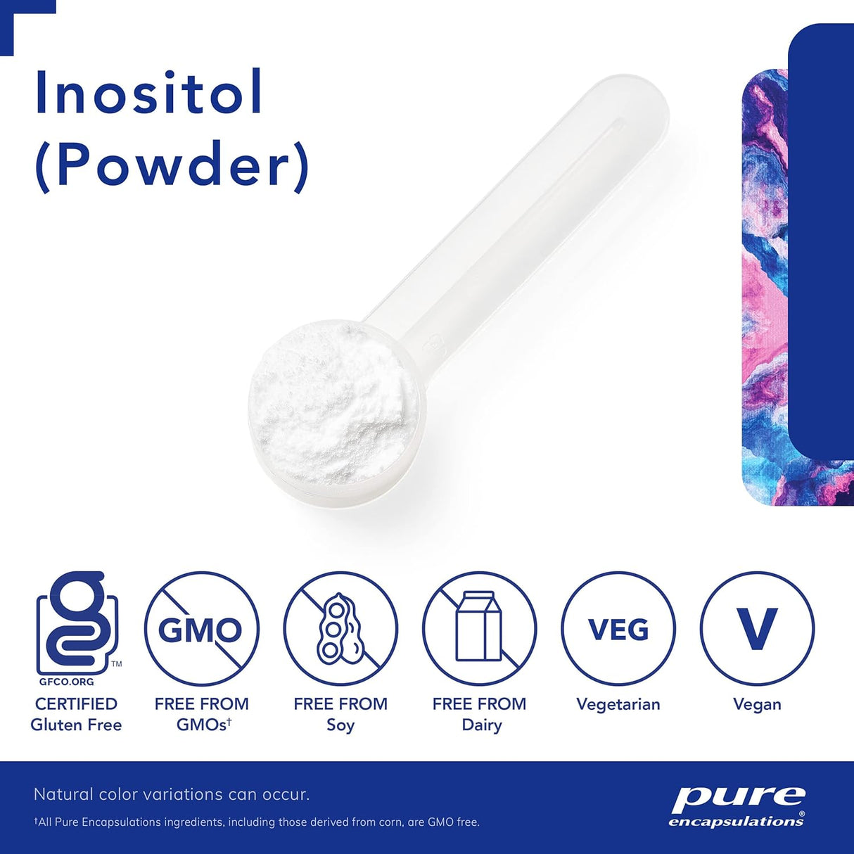 Suplemento Inositol (polvo) para apoyar la energía 8.8 oz