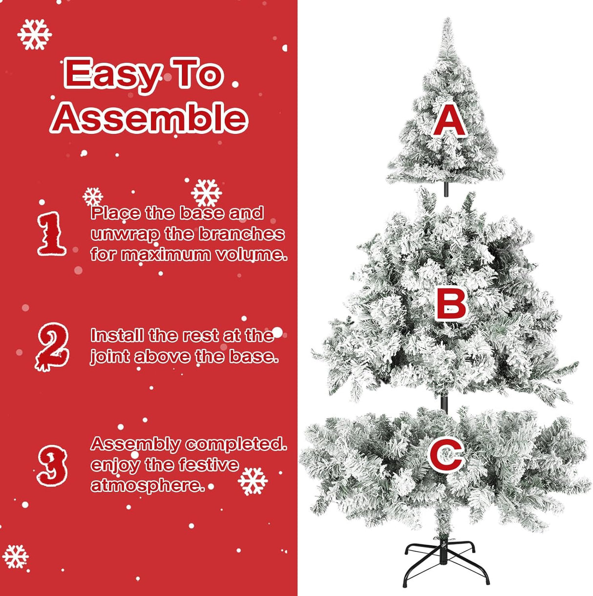 Árbol de Navidad Artificial 7ft Incbruce, 1000 puntas, modelo