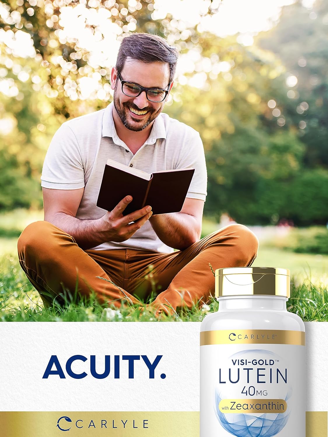 Suplemento Luteína y Zeaxantina Carlyle 40mg Visi-Gold 180 caps