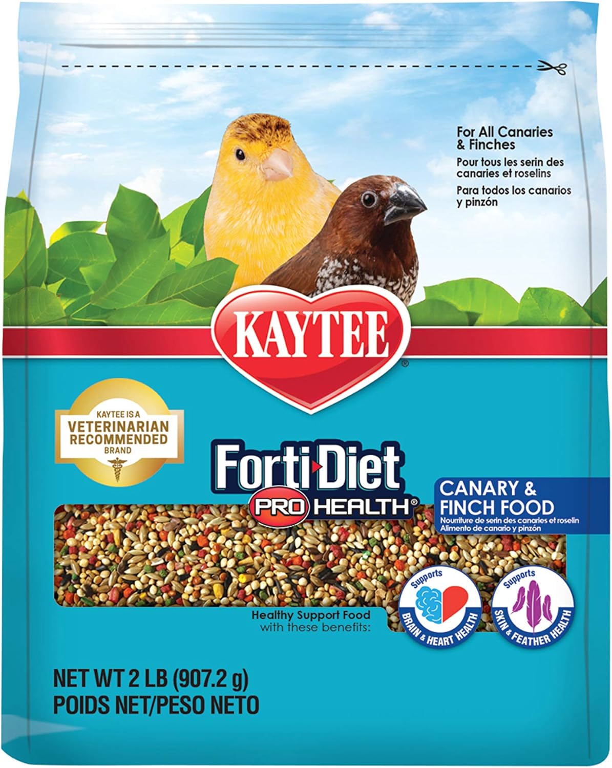 Alimento para pájaros para mascotas 2 libras