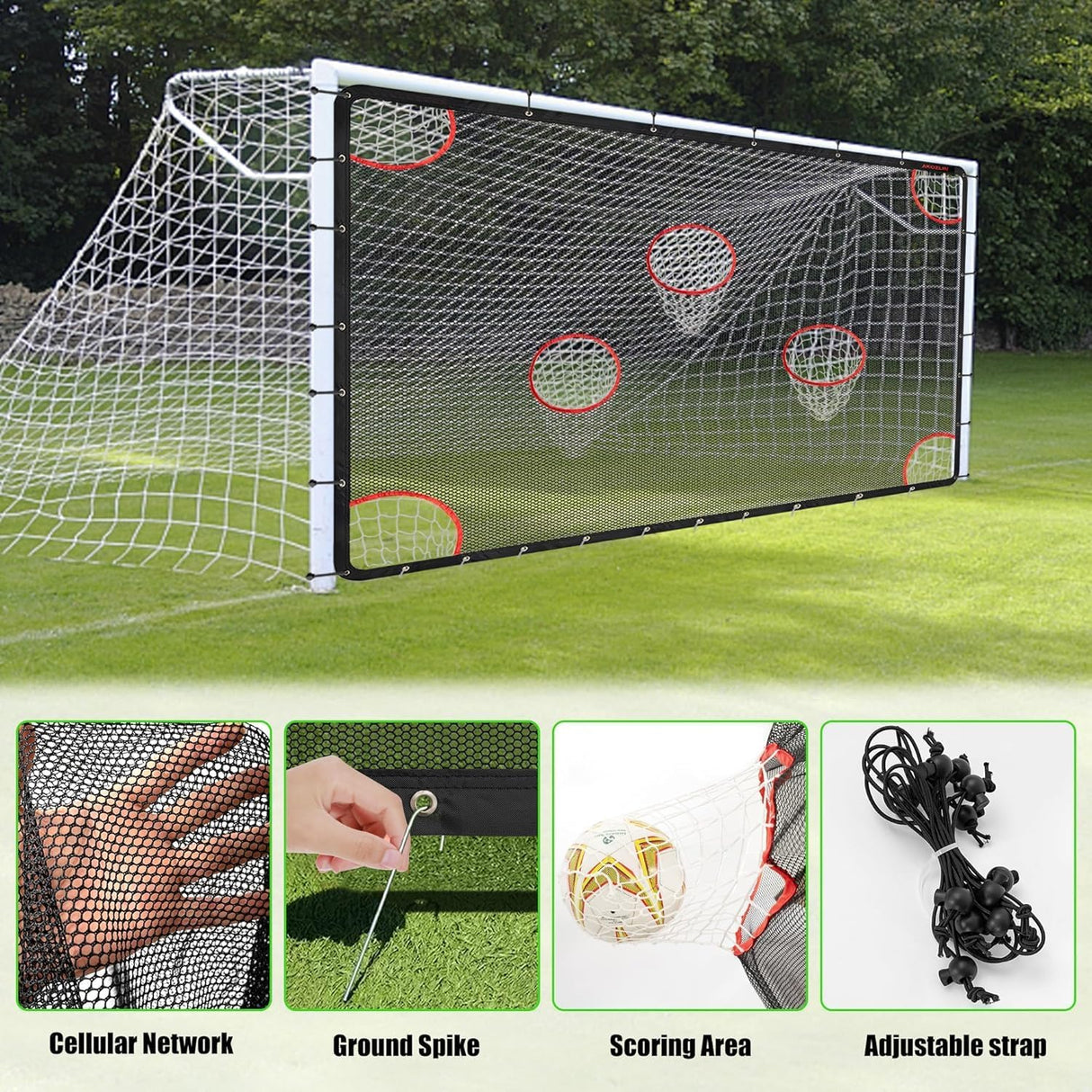 Red de Objetivo para Entrenamiento de Fútbol: Máxima Precisión