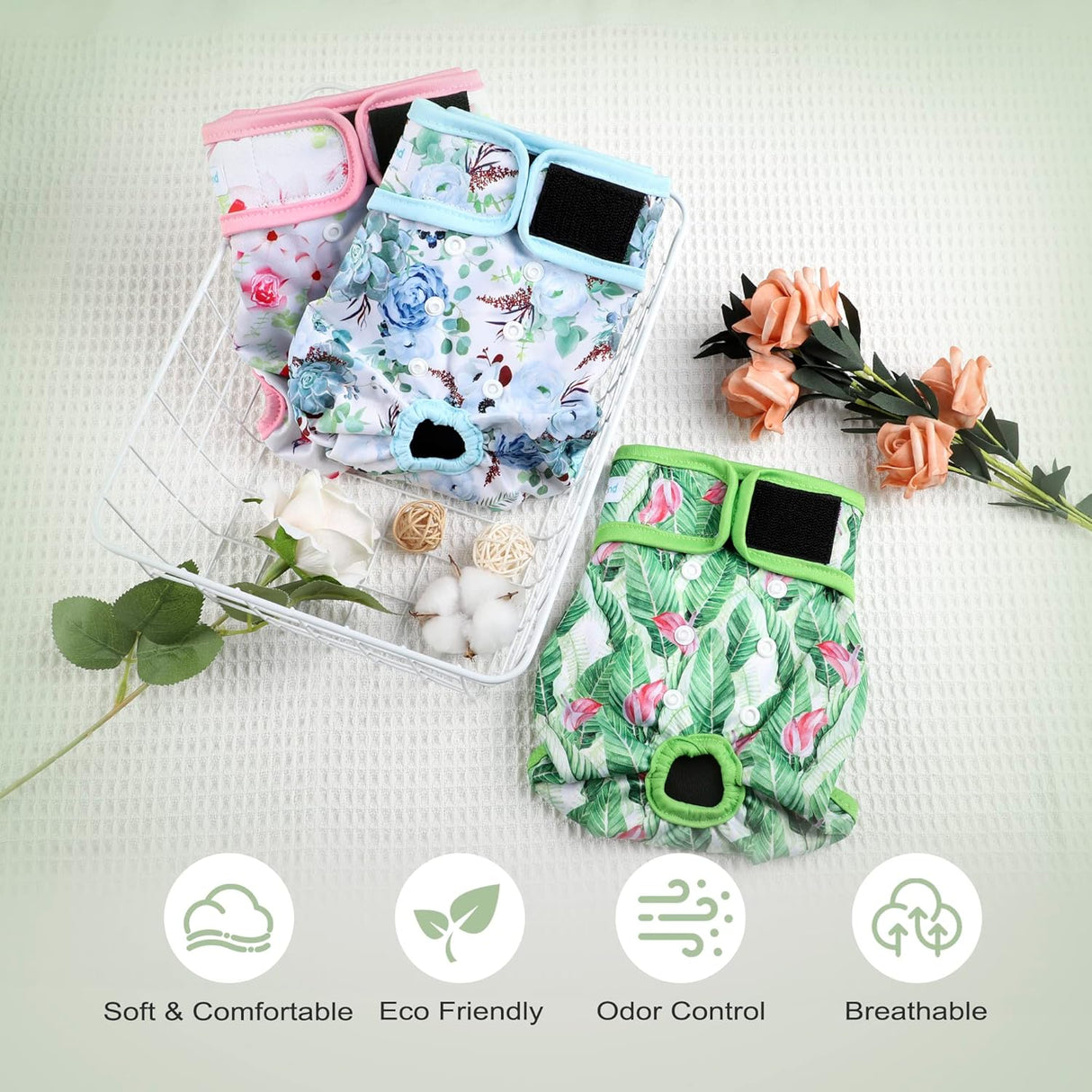 Paw Legend - Pañales reutilizables perro , 3 unidades