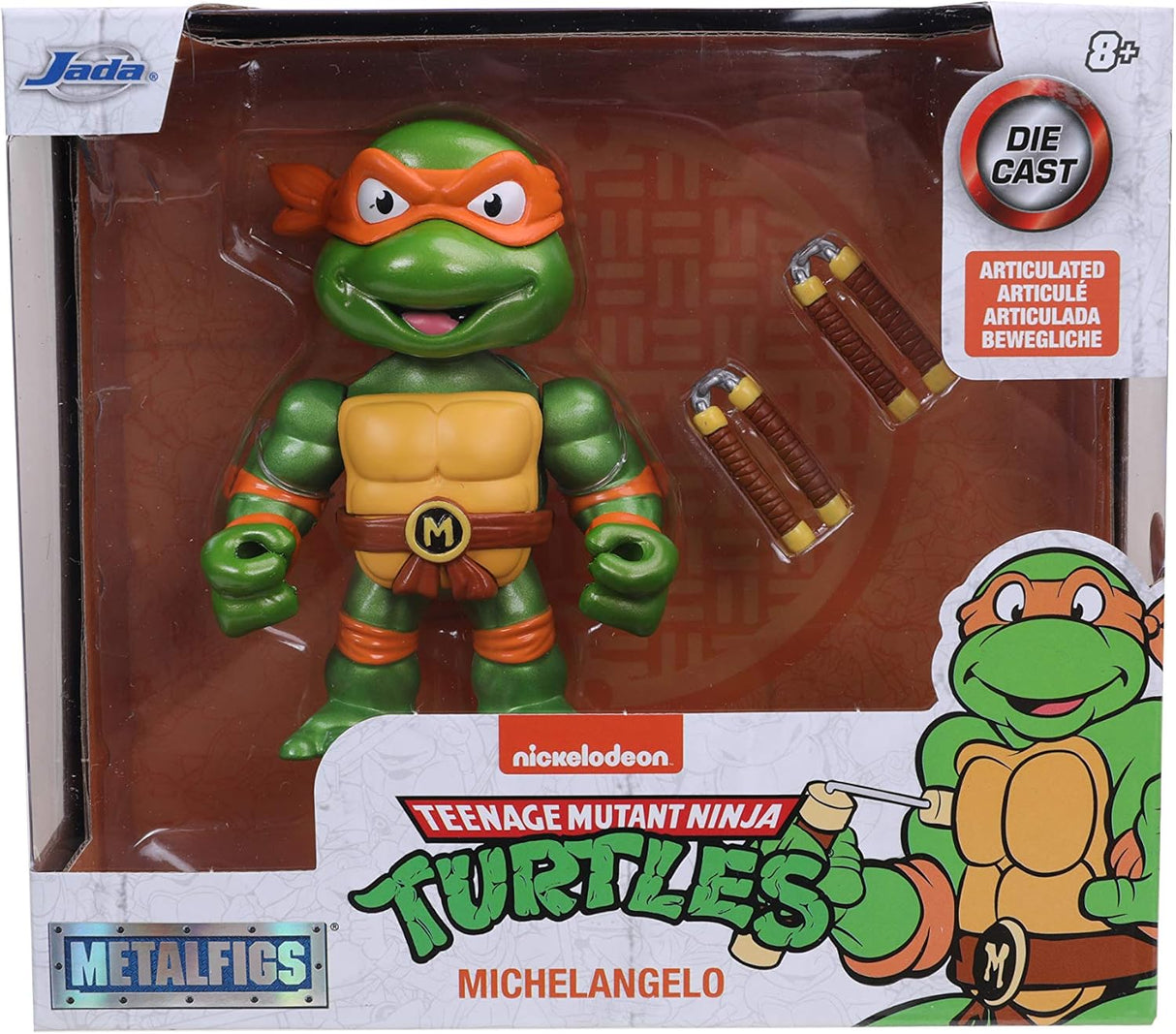 Figuras de Hielo TMNT Michelangelo 4” De Acero Die-cast