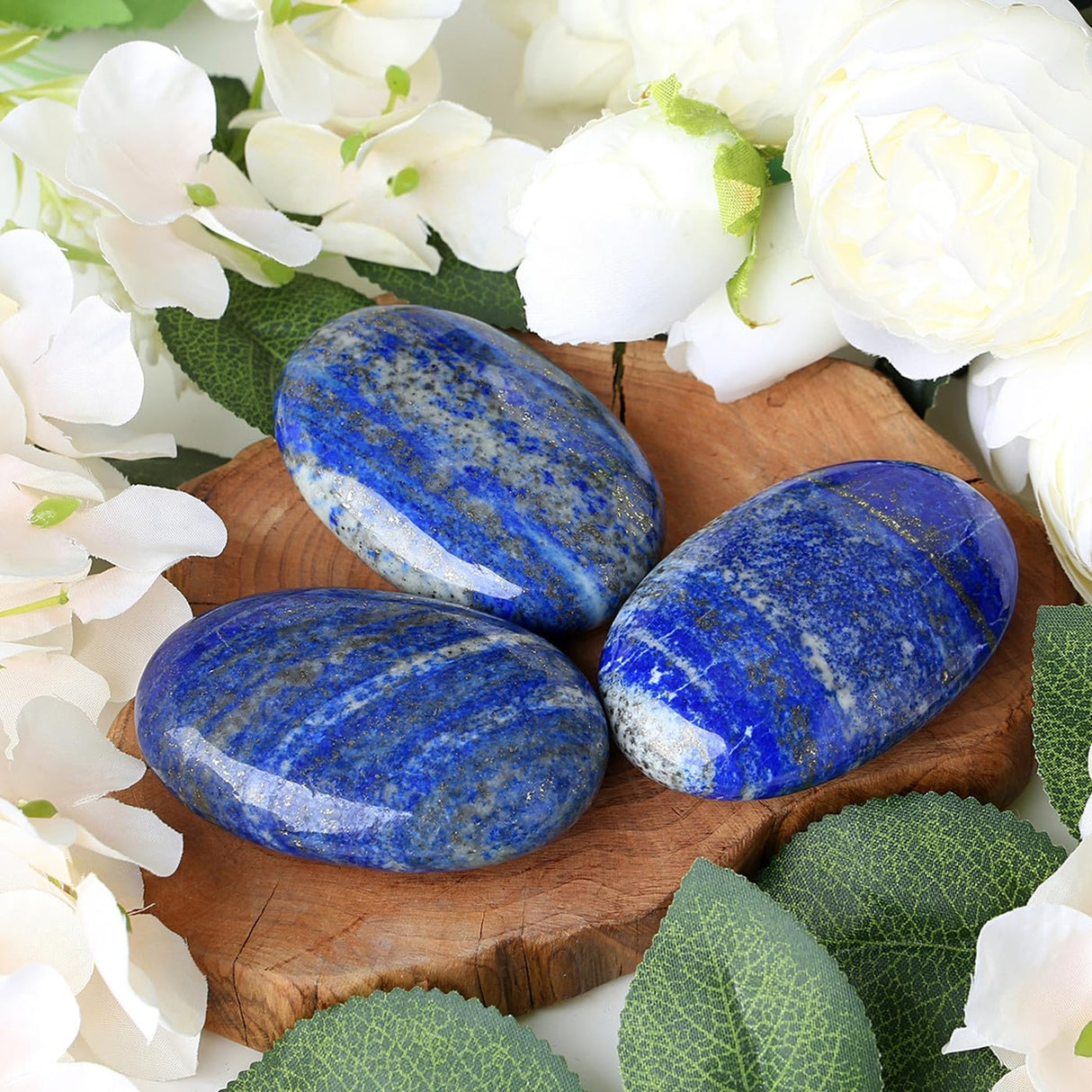 Cristales de lapislázuli de 2.4 pulgadas, piedras preciosas