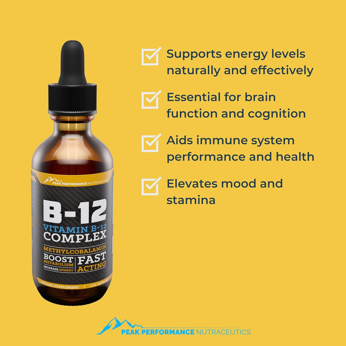Suplementos Alimenticios Vitamina B12 gotas sublinguales