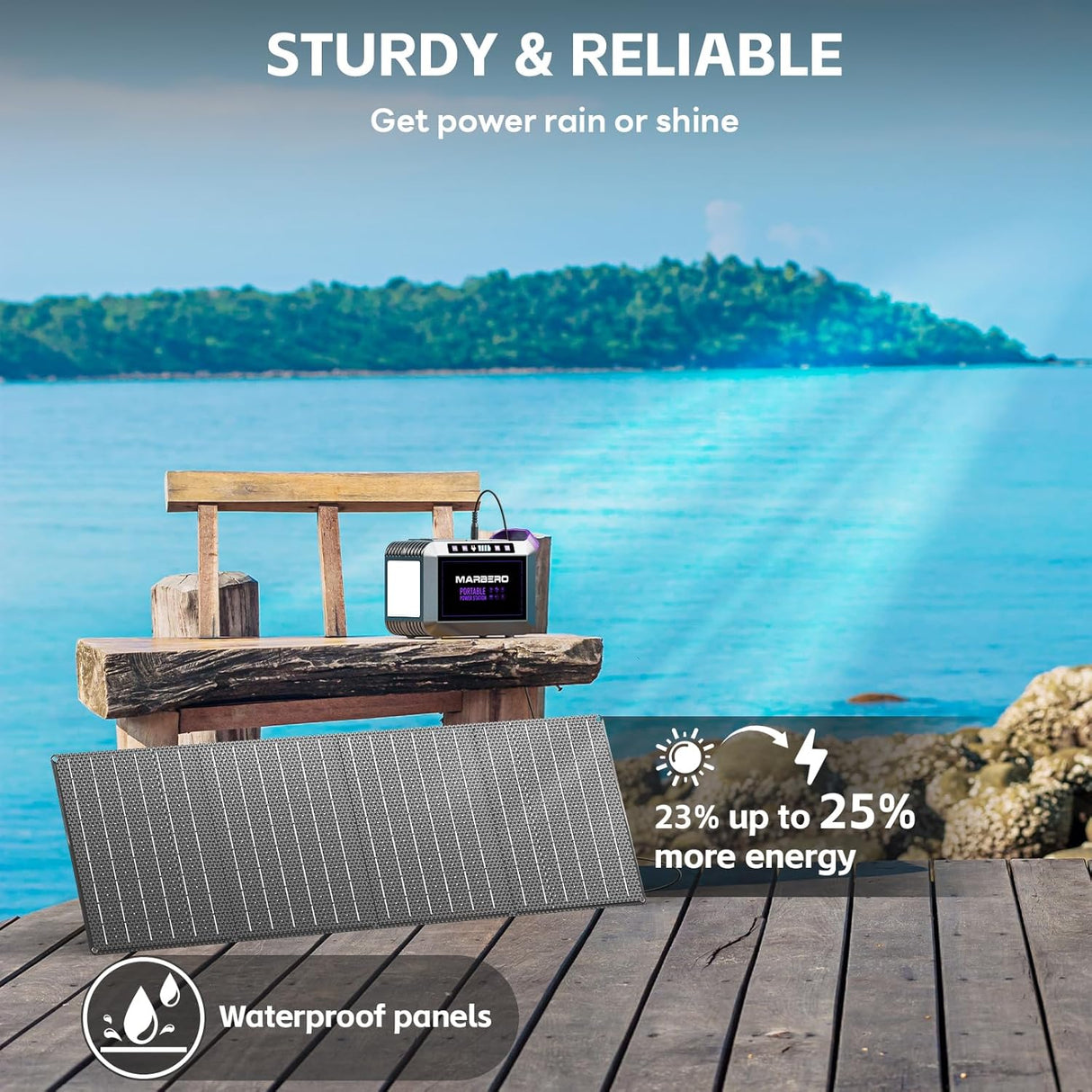 Generador Solar 172Wh con Panel Plegable 40W para Camping