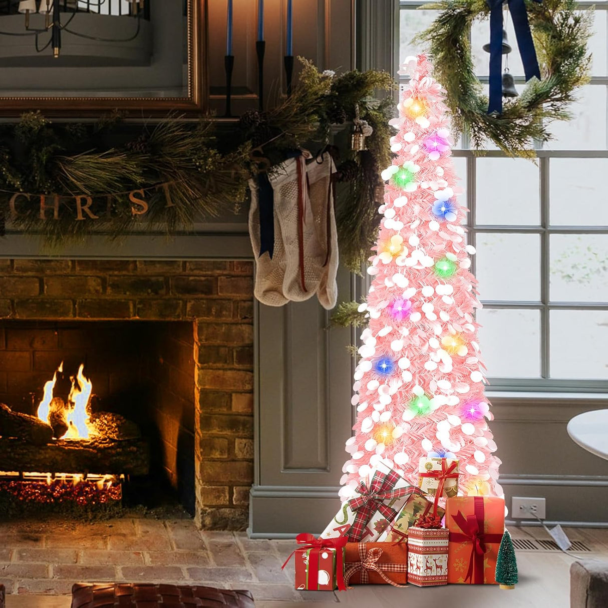 Árbol de Navidad Pop-Up MACTING con Luces y Brillo, Modelo 5ft