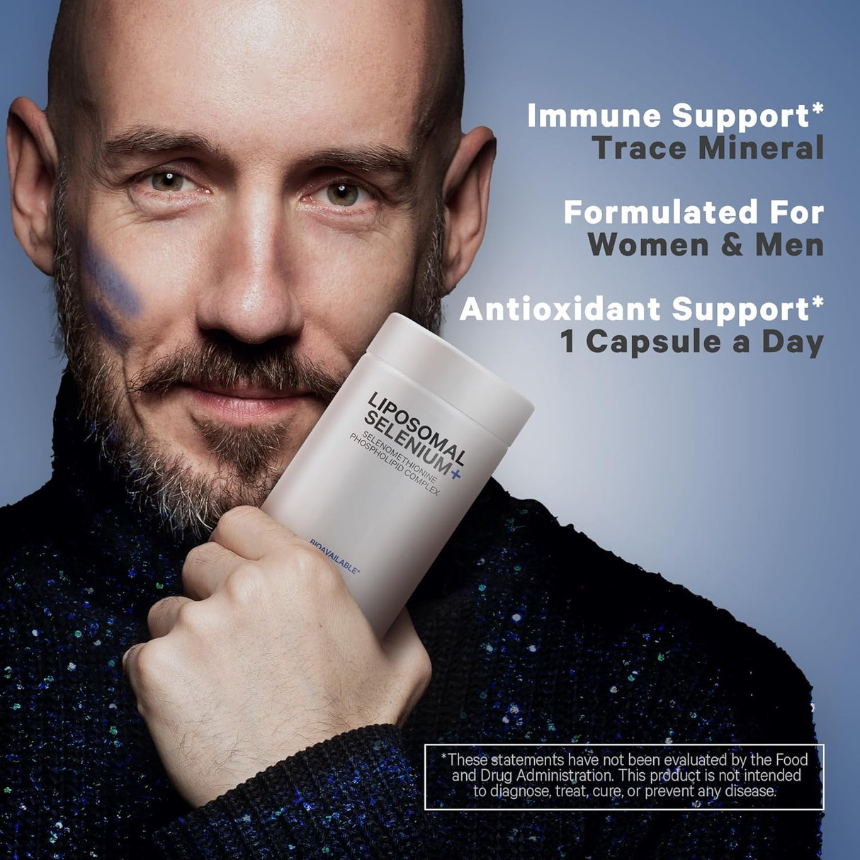 Suplemento de selenio de 200 mcg apoyo inmunológico 180 cáp